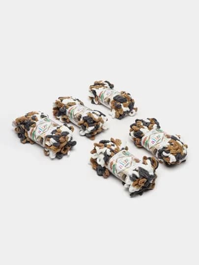 Пряжа с большими петельками, нитки Alizie Puffyu, 100 г, 7 м