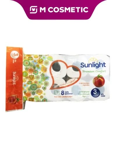 SUNLIGHT Туалетная бумага 3сл 8х10