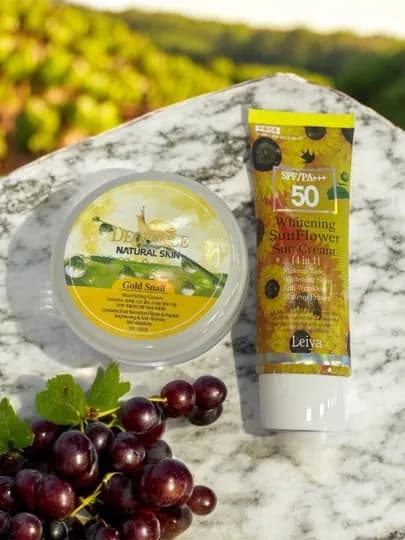 Корейский набор для ухода за кожей Deoproce крем + SPF Leiya — 5374512-DEOPROCEKREMVASPFLEILANABOR