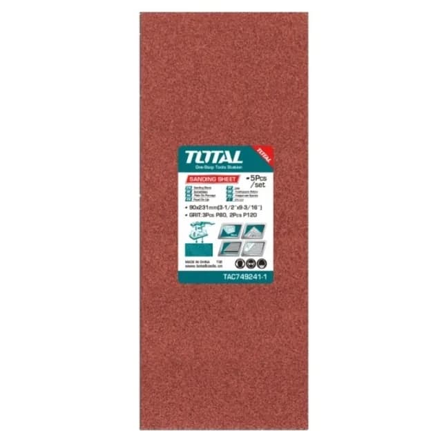 Набор шлифовальных листов TOTAL 90x231мм TAC749241-1