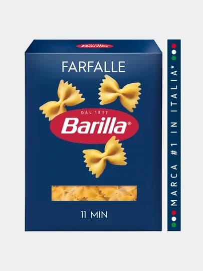 Макаронные изделия Barilla Farfalle n.65 из твёрдых сортов пшеницы, 400 г