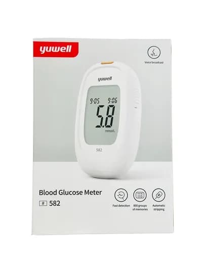Глюкометр Yuwell модель 582 для измерения уровня глюкозы в крови