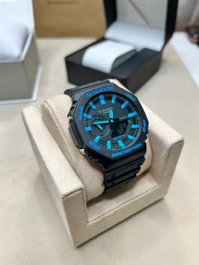 Мужские спортивные часы G-SHOCK, ударопрочные тактические электронные наручные часы — WTCLINE-GSHOCK-СИНМЕЛ