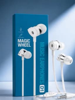 Проводные наушники 3.5mm Stereo с микрофоном для Android iPhone — LUXE123-SIMLINAUSHNIK-БЕЛЫЙ