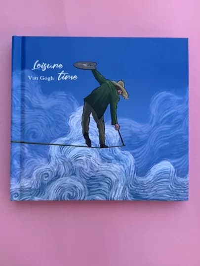 Скетчбук в виде книги с узорчатым свитером для нейрографики, маркет и акварель, формат A5 — KANSTUZ-WILLEM-ИНДИГО