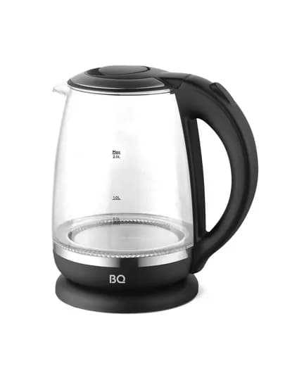 Чайник электрический BQ KT2049G, 2200 Вт, объем 2 л, из стекла, быстро закипает, подсветка