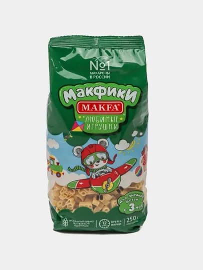 Макароны Макфики Любимые игрушки Makfa, 250 g