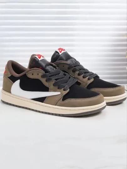 Кроссовки NIKE AIR JORDAN — спортивные, классические, унисекс, 36–47 — 6465989-JORDAN1-КОРИЧН-36