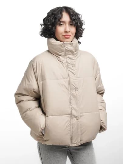 TERRA PRO Женская куртка средняя длина AW23WYN-24039 — TERRA-24039-БЕЖЕВ-XL
