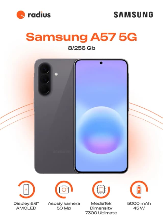 Смартфон Samsung Galaxy A57 5G, Серый