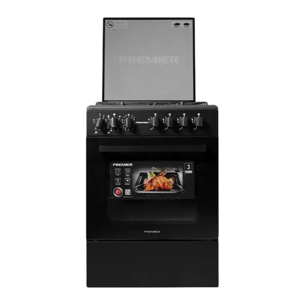 Плита комбинированная Premier PRM-GE6040EC-BL черный