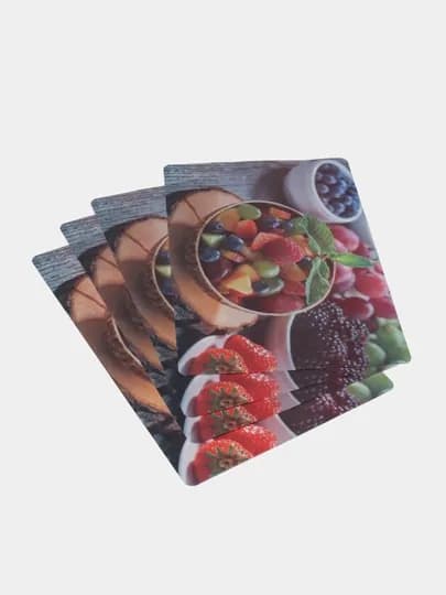 Силиконовый коврик для холодильника кухни, противоскользящий, 4 шт — ABUZAAR-ХОЛКОВР-БИРЮЗ-МАЛЕНКИ