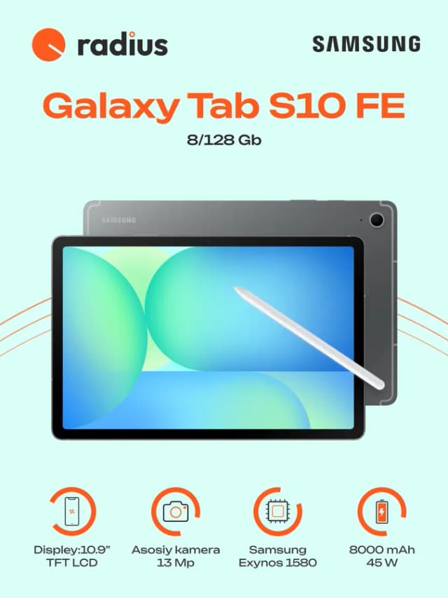 Планшет Samsung Galaxy Tab S10 FE 8/128 ГБ, серый