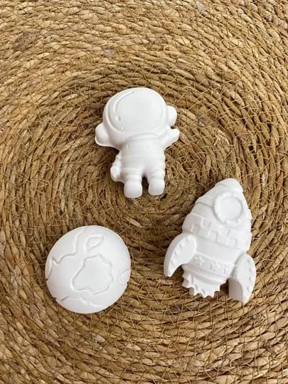 Фигурки из гипса для детского творчества, для раскрашивания, набор — SVETLO-FIGURKI-БЕЖЕВ