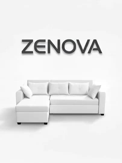 "ZENOVA" ,мягкая мебель, мебель, угловая мебель, кухонная мебель, мебель для гостиной — LOFTFUR-ZENOVA230X150-БЕЛЫЙ-ZNOchap-ZNOdeky-ZNOmato