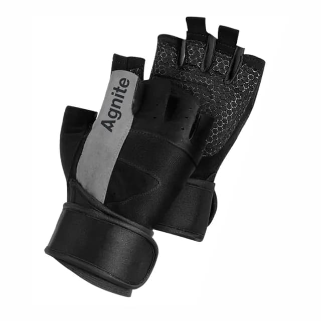 L-size GREY Agnite Deli ER352 sport qo‘lqoplari