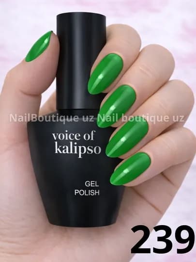 Voice of Calipso Gel Polish —профессиональный гель-лак с глубоким цветом и стойким блеском — UZNAIL-КАЛИПСО3-МЕНТОЛ