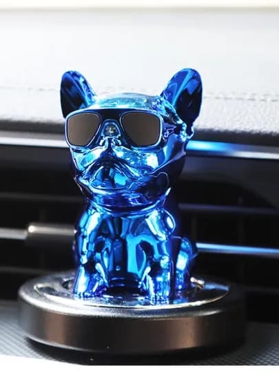 Ароматизатор в салон автомобиля Бульдог, на приборную панель — AMASTER-BULLDOG-СИНИЙ