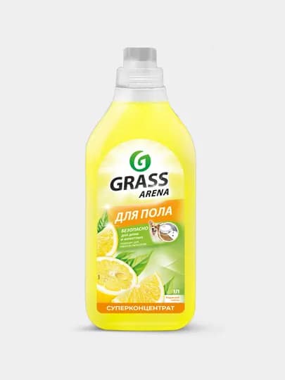 Средство для пола с полирующим эффектом Grass Arena Лимон, 1 л