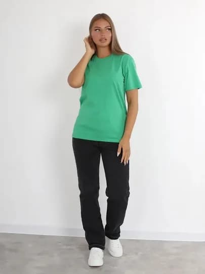 Футболка оверсайз NEO, для мужчин и женщин, 100% хлопок, на летний сезон — NEOTEX-DTS0835-ЗЕЛЕН-L