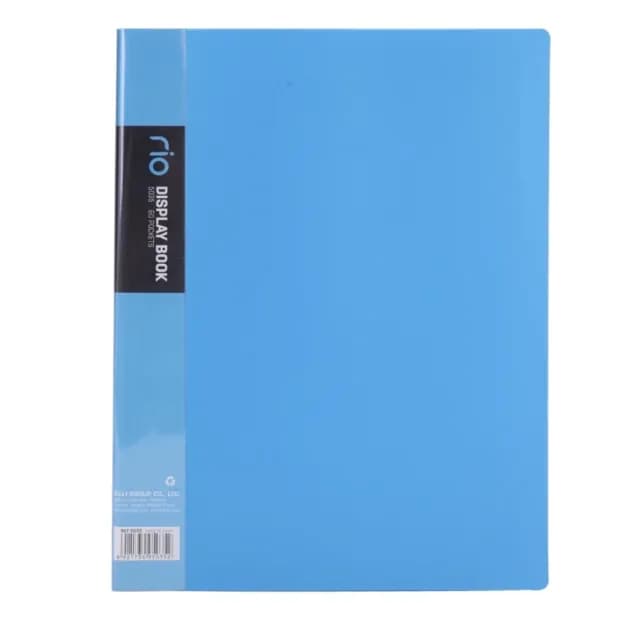 "Rio Display Book A4" nomli 60 varaqli hujjatlar va kanselariya buyumlari uchun jild (Blue)