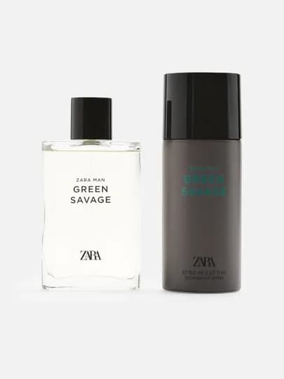 Мужская туалетная вода Zara Man Green Savage 90ml + дезодорант Zara Green Savage 150ml — ZARAPAR-0000021