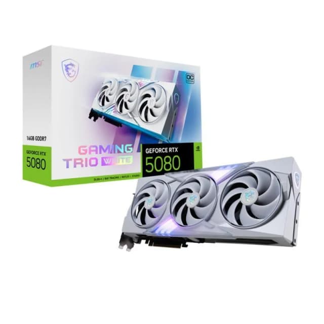 MSI GeForce RTX™ 5080 16G GAMING TRIO OC WHITE