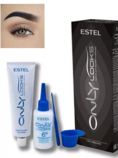 Краска для бровей и ресниц Estel Only looks — 2727-ESTELQOSHKRASKA-ЧЕРН