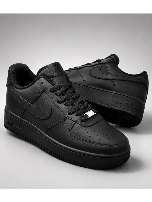 Кроссовки air force 1 черные форсы для школы