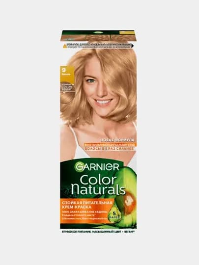 Крем-краска для волос Color Naturals, оттенок 9 Ваниль — GAR0001-P0E781B