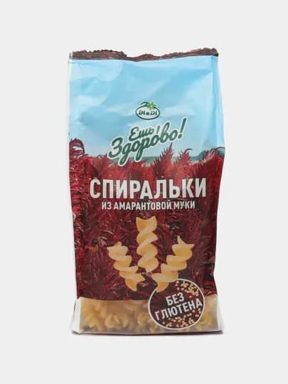 Макаронные изделия Спиральки Ешь Здорово, из амарантовой муки,не содержащие глютена, 250 г