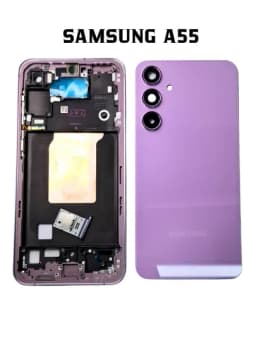 Samsung A55 корпус рамка слот SIM кнопки стекло камеры полный комплект OEM