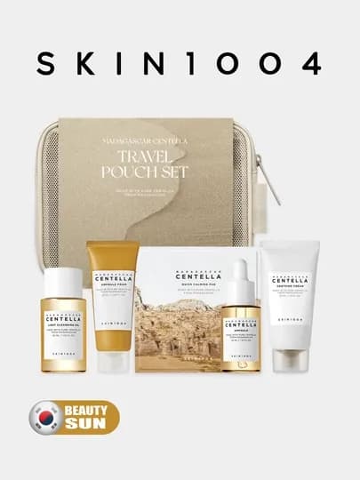Дорожный миниатюрный набор для ухода за лицом, SKIN1004, Madagascar centella travel — BEYOUNG-SKIN1004TRAVELSET-БЕЖЕВ