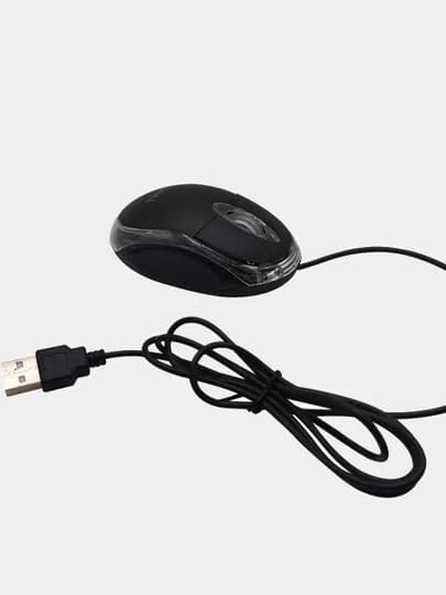 Компактная проводная мышь DELL SJ-101 для ПК, с подсветкой мышка