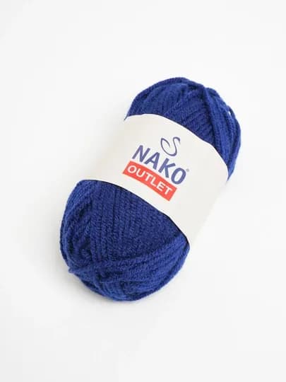 Пряжя Nako Outlet - плотная вязка,100% акрил, 250 м, 50 г (+- 5 г, 10%+-),в упаковке 1 шт — PRYAJA1-NAKOQALIN-СИНИЙ
