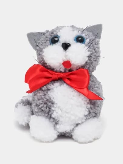 Мягкая игрушка Кошечка, ручная работа — GIFSHOP-ИГРУШКА-СЕРЫЙ
