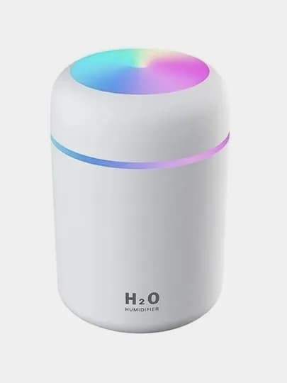 Компактный увлажнитель воздуха H2O, с подсветкой и тихой работой, для дома и авто