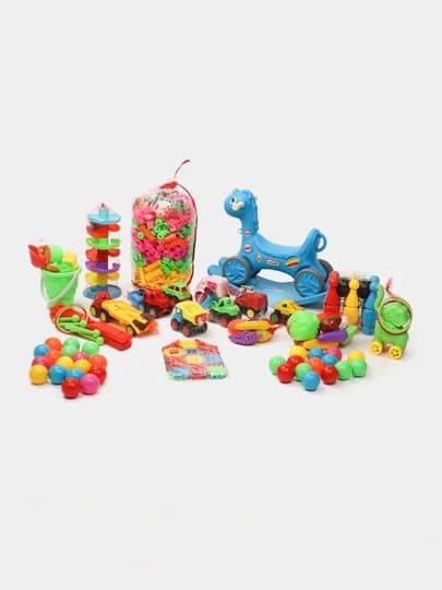 Мега набор для мальчиков и девочек, игрушки для детей The Repulblic of Toys — PRPLAST-MEGANAB-БЕЛЫЙ