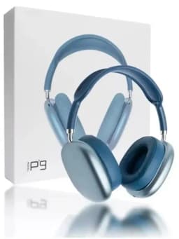 Беспроводные наушники Bluetooth P9 с микрофоном, полноразмерные — TRBM-P9-ГОЛУБ