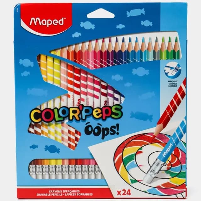 24 ta rangli Maped "COLOR'PEPS OOPS" qalamlar
