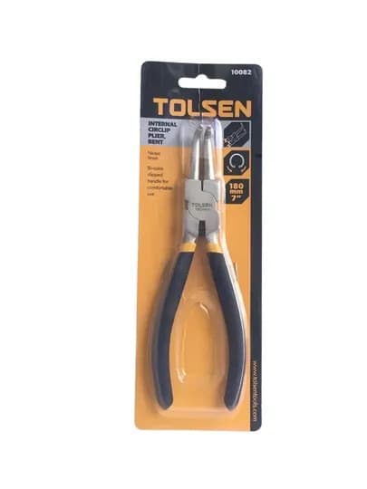 Съёмник стопорных колец TOLSEN 10082, 180 мм, изогнутые, сжатие