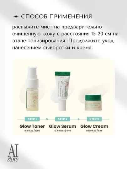 Мини‑трио для сияния и осветления AXIS-Y The Mini Glow Trio Dark Spot — KORBOX-AXI3SET