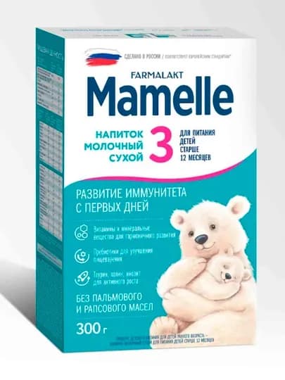 Сухая молочная смесь Mamelle 3 300гр (+12мес)