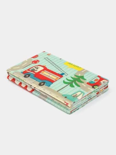 Детский развивающий коврик для ползания, игр и пикник, складной, двусторонний термоковрик — TIJORAT-DB963-ГОЛУБ-DB9633