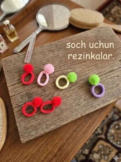 Резинки для волос для девочек, 10 штук в упаковке