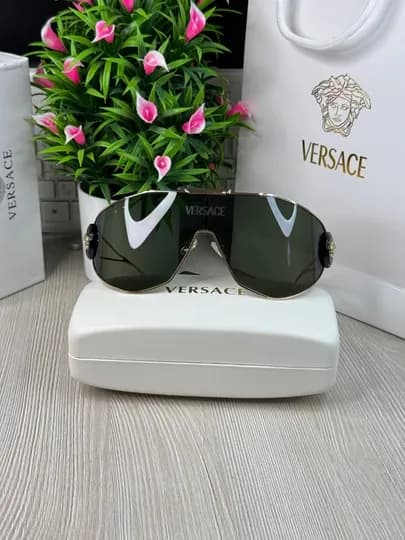 Очки женские Versace, с коробкой и документами — ANASSUN-VERRSAC-ИНДИГО