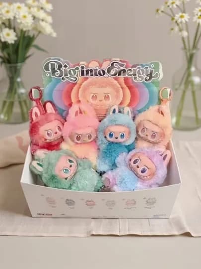 POP MART Labubu The Monsters игрушка-брелок, мягкая, 1 шт, случайный цвет — OMINA88-LABUBU