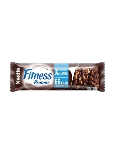 FITNESS®. Мультизлаковый протеиновый батончик шоколадный без добавленных сахаров 20 г 16шт — NESTLEU-FITNESS