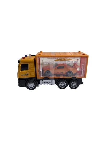 Игрушечный грузовик-транспортер с контейнером Alloy Version Baole Star Toys — BTM1-GRUZKONTEYNERBTM-ЖЕЛТ