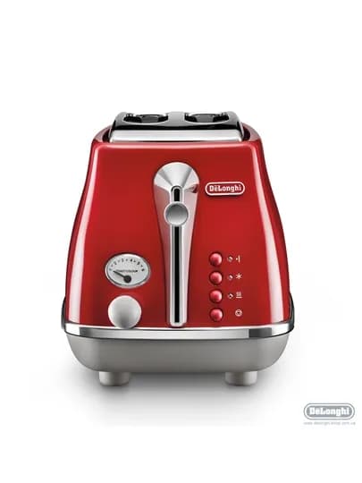 Тостер DeLonghi Icona Vintage CTOV2103.R, 900 Вт, 6 уровней поджаривания